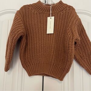 Quincy Mae Cozy Knit Sweater in Brown